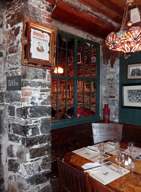 however, inside the atmosphere was festive and warm