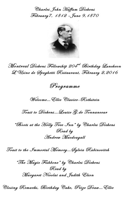 Celebrating the 204th anniversary of Dickens' birthday