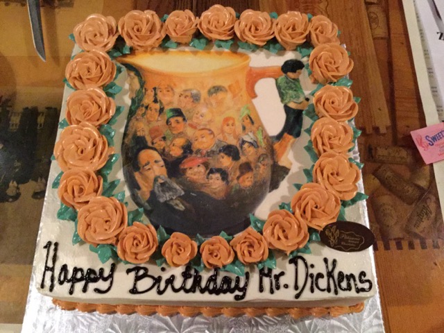  Louise then presented a beautiful cake for desert.