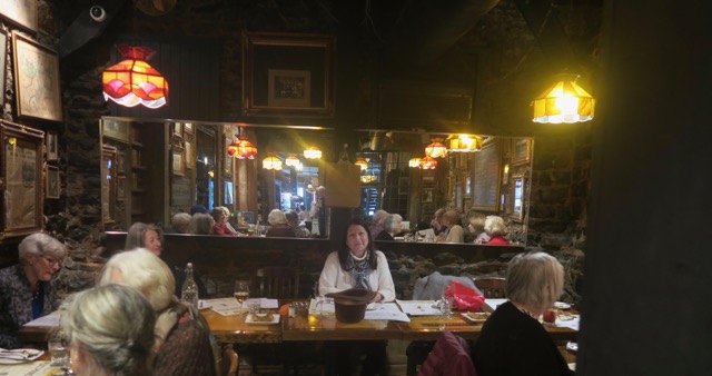 The back of the restaurant is where Dickens himself is said to have spent time writing in 1842.