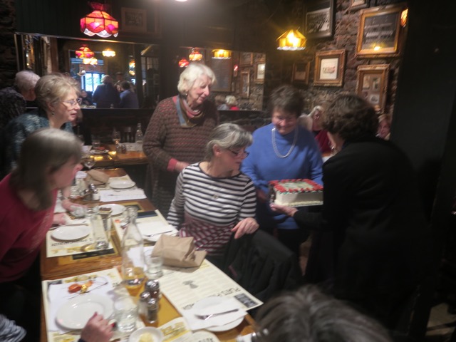 Our meal waas capped off by the presentation of another beautiful cake.