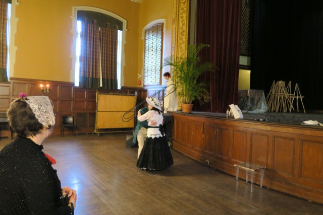 and welcomes the dance instructors