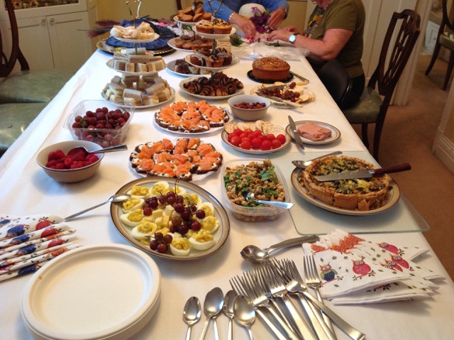Ellie prepared a lovely spread for lunch