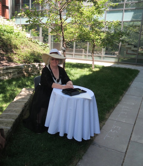 Maura was the first to greet the guests