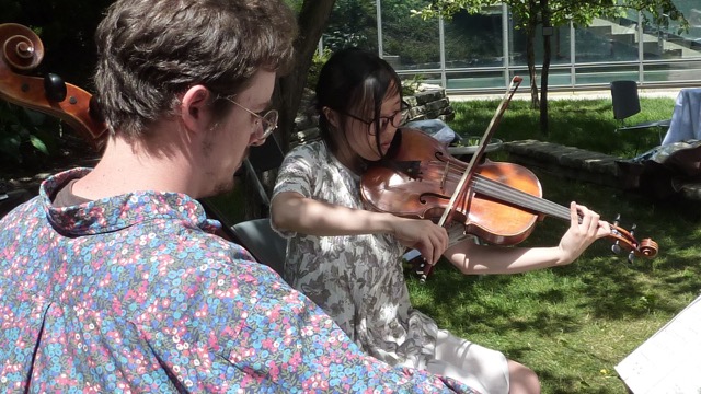 We were treated to a 20 minute classical music interlude