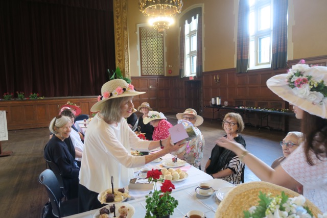 Margaret was presented with a gift for her fabulous chapter summaries.