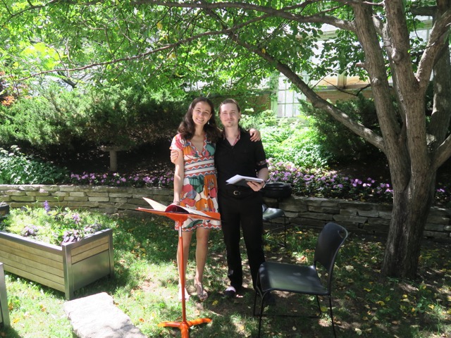 Next we were thoroughly entertained by two young music students from McGill Faculty of Music.  