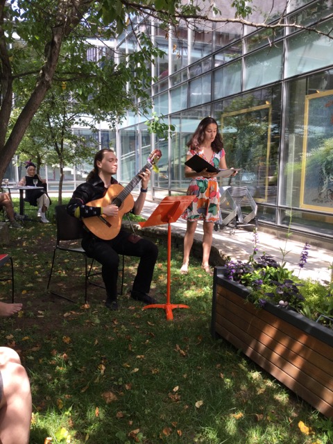 Leah Bethel sang a selection of Victorian songs, accompanied by classical guitar student, Max Badea-Hasasian.