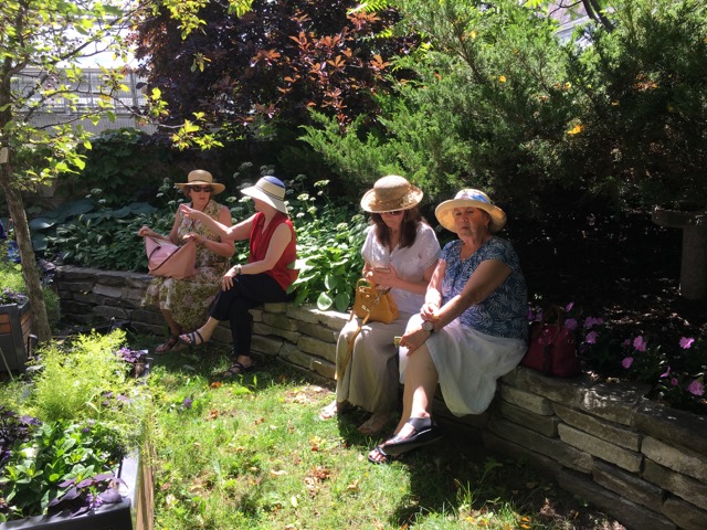 A second musical interlude delighted us as many gathered in shady spots to enjoy the concert.