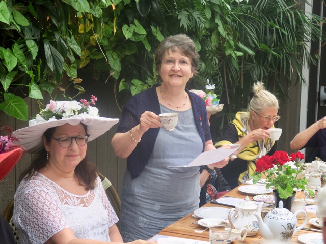 Louise amused and educated us with a 