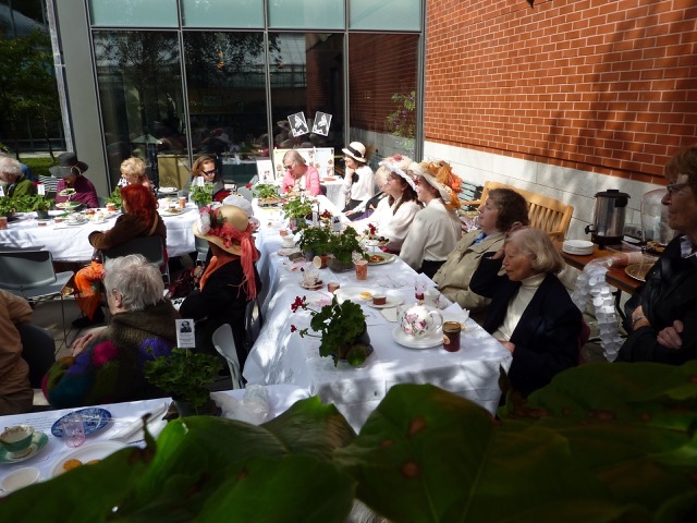 Everyone is enjoying the performance by the Golden Stagers